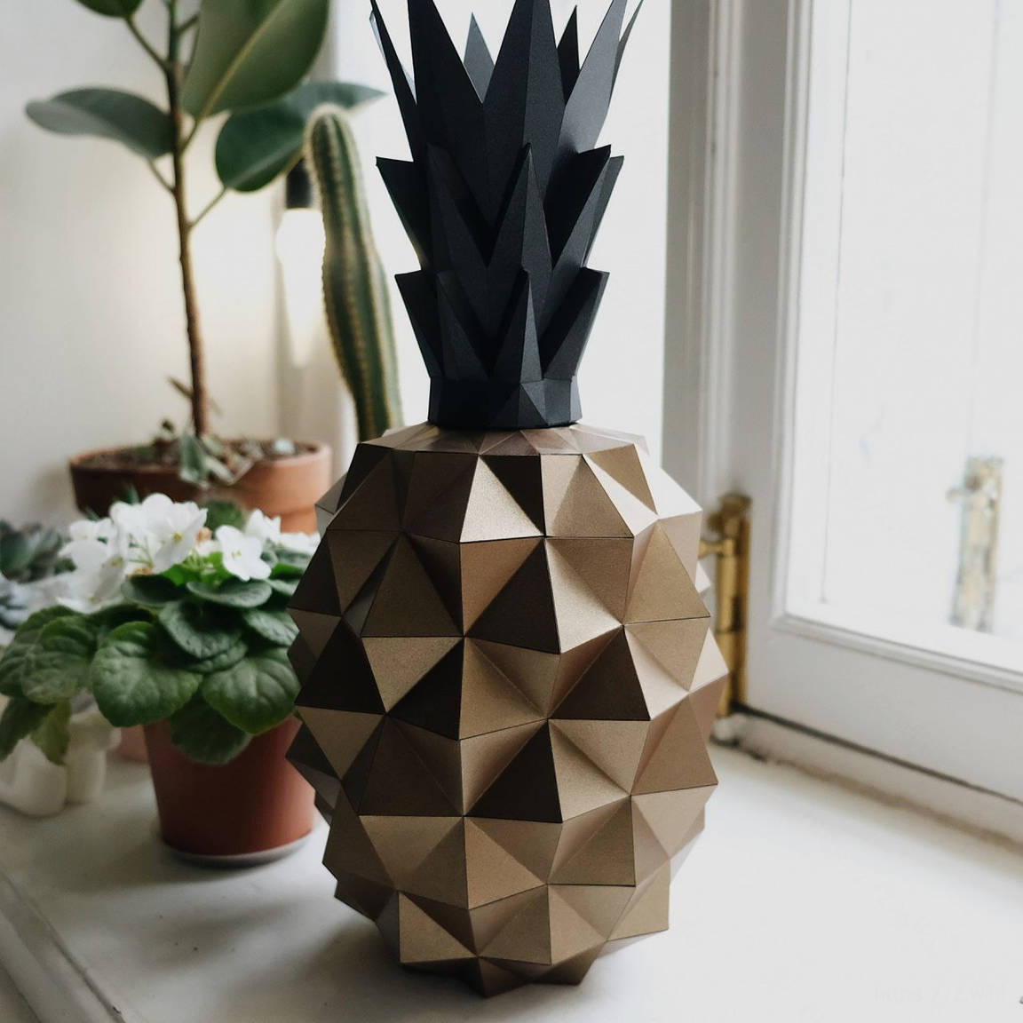 手工纸艺凤梨，孩子锻炼手工用-首码项目网-创业网-全球领先的创业项目网站-淘灵感首码网