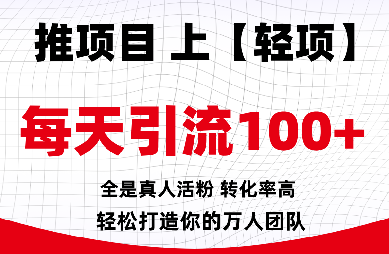 【轻项】首码发布平台，每天引流100+，每天签到可领5—50元！-首码项目网-创业网-全球领先的创业项目网站-淘灵感首码网