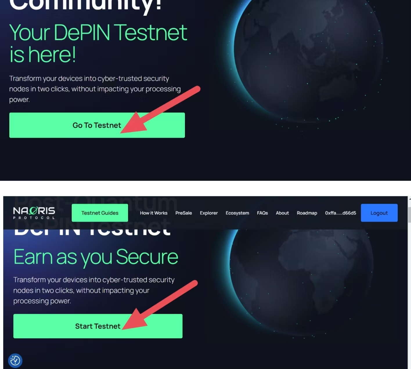 Naoris Protocol融资1150 万美刀,Depin+测试网赛道插件挂机教程-首码项目网-创业网-全球领先的创业项目网站-淘灵感首码网