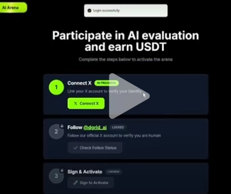 DGrid Arena空投活动，每天几分钟盲测AI零撸积分-首码项目网-创业网-全球领先的创业项目网站-淘灵感首码网