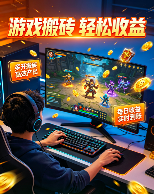 8年稳定项目，游戏搬砖，小白也能做，每天保底600+
