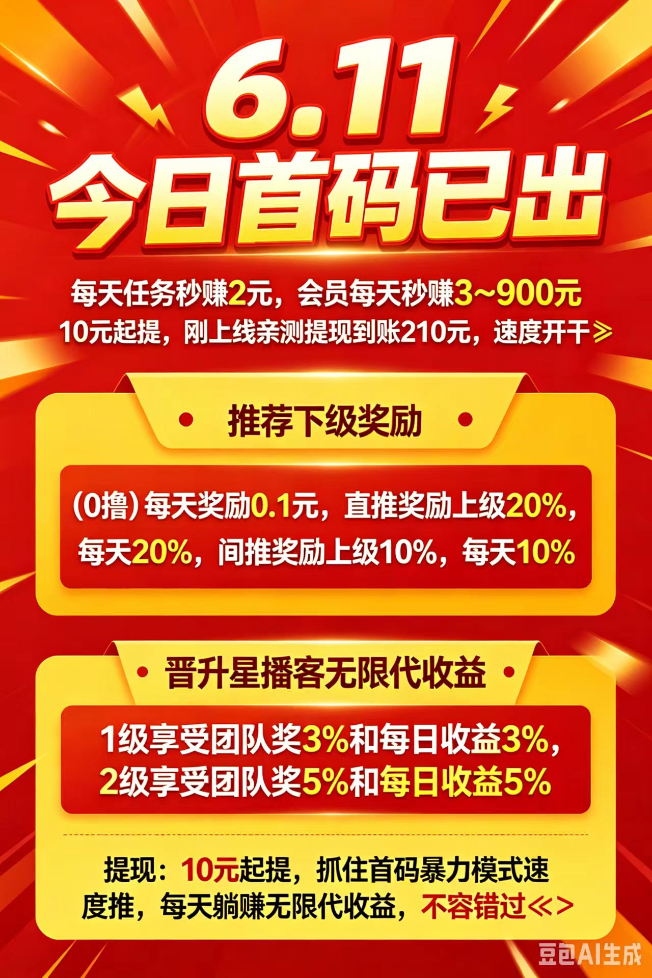 全网首发0撸每天秒赚2元,推广暴力2代➕无限级收益!-首码项目网-创业网-全球领先的创业项目网站-淘灵感首码网