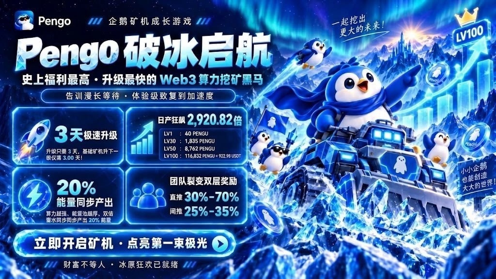 🔥今天公测🔥零撸PENGU币🔥注册送 80 币和 k 机🔥已上各大交换所-首码项目网-创业网-全球领先的创业项目网站-淘灵感首码网